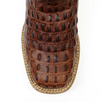 Kids Crocodile Choco Boots - Embossed Leather - Square Toe (K10-1)