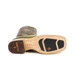 Clayton Olive Cowboy Boots - Square Toe (E944)