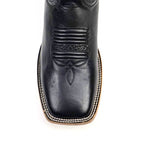 Clayton Black Cowboy Boots - Square Toe (E944)