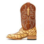Butch Pirarucu Fish Boots - Caramel Buttercup - Square Toe