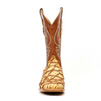 Butch Pirarucu Fish Boots - Caramel Buttercup - Square Toe