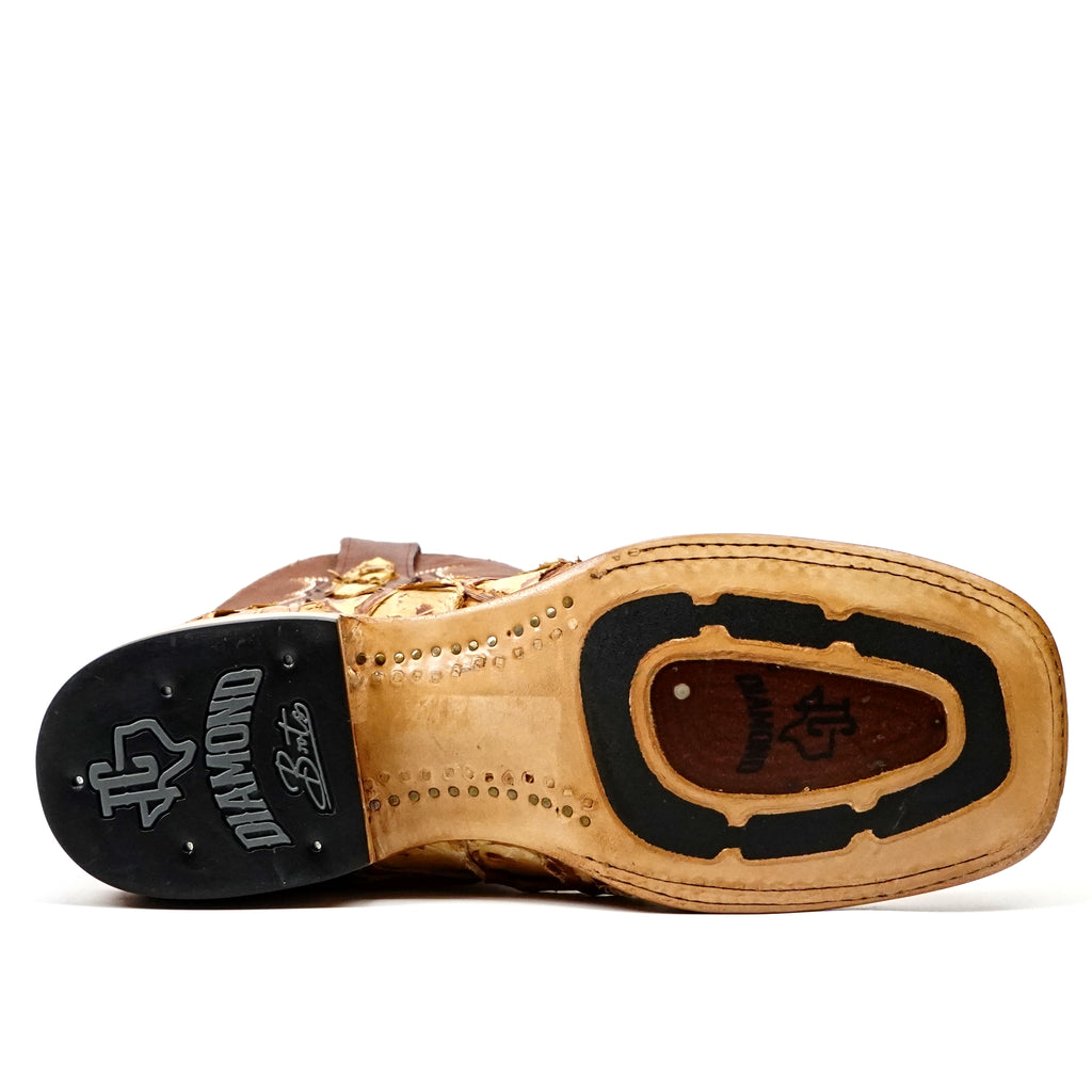 Butch Pirarucu Fish Boots - Caramel Buttercup - Square Toe