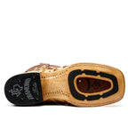 Butch Pirarucu Fish Boots - Caramel Buttercup - Square Toe