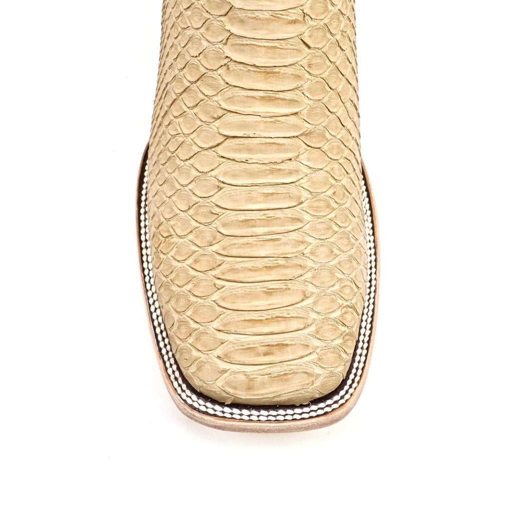 Tanner Cappuccino Python Boots - Square Toe (PN30)