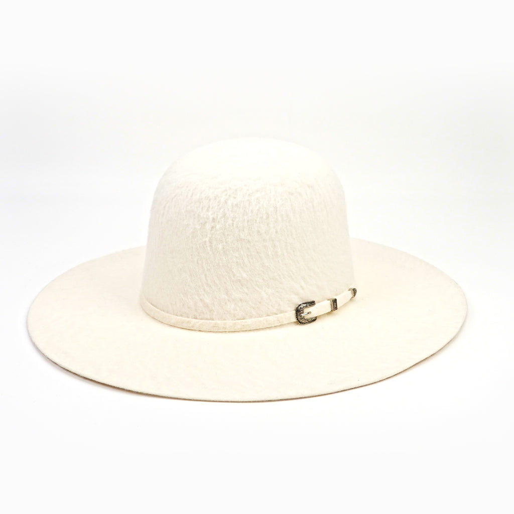 TC Hats - 6X Open Crown Grizzly Hat - Winter White