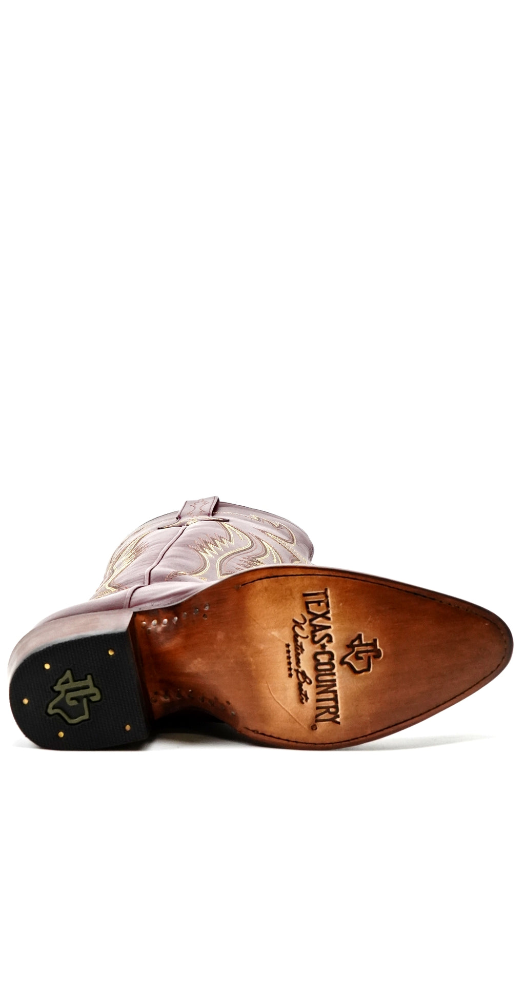 Bota Vaquera Alta Priscila Cleyton Tobacco - Punta Fina (E871)