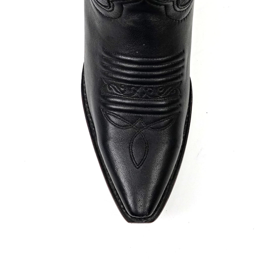 Botas Mestizo Negras de Caña Corta - Punta Vaquera (E759)