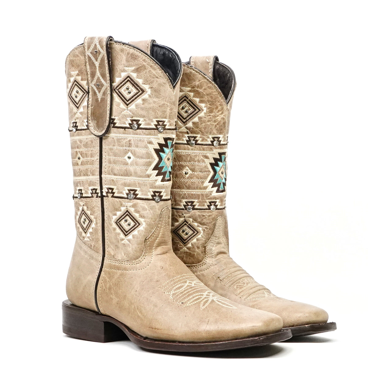 Palles - Botas vaqueras Siberia Fawn - Caña corta - Punta cuadrada (E791)