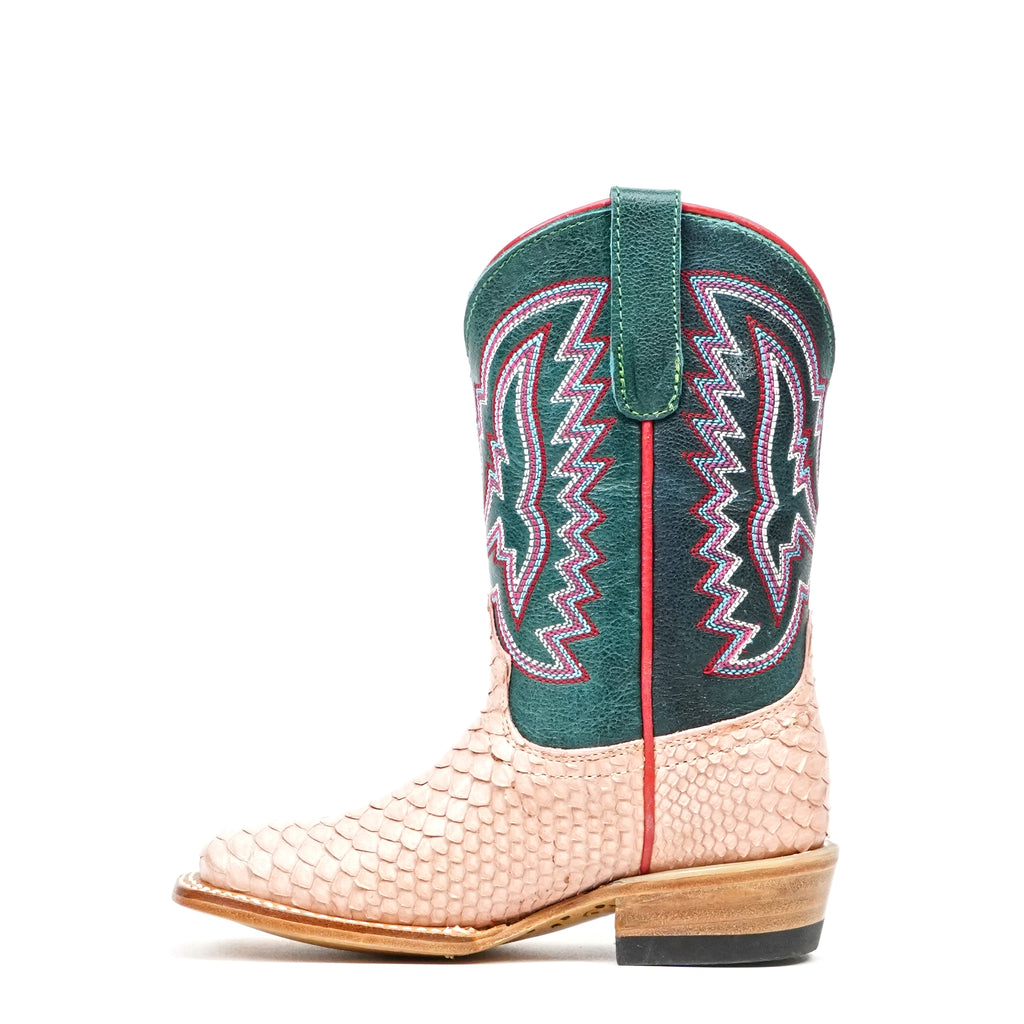 Python Girls Boots - Pink - Square Toe