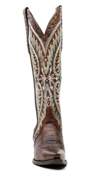 Botas de caña alta marrón bronce Cavalier - Punta fina (E848)