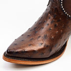Paris Ostrich - Tall Shaft Bronze - J Toe