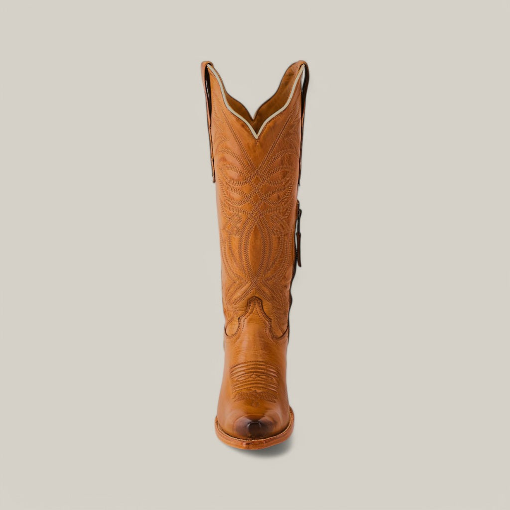 Kellie Clayton Gold Leather Sole - Tall Shaft - Snip Toe