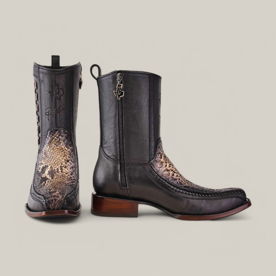 Exotic Python - Natural - Narrow Square Toe