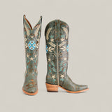 Madison Turquoise - Tall Shaft - Snip Toe