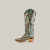 Madison Turquoise - Tall Shaft - Snip Toe