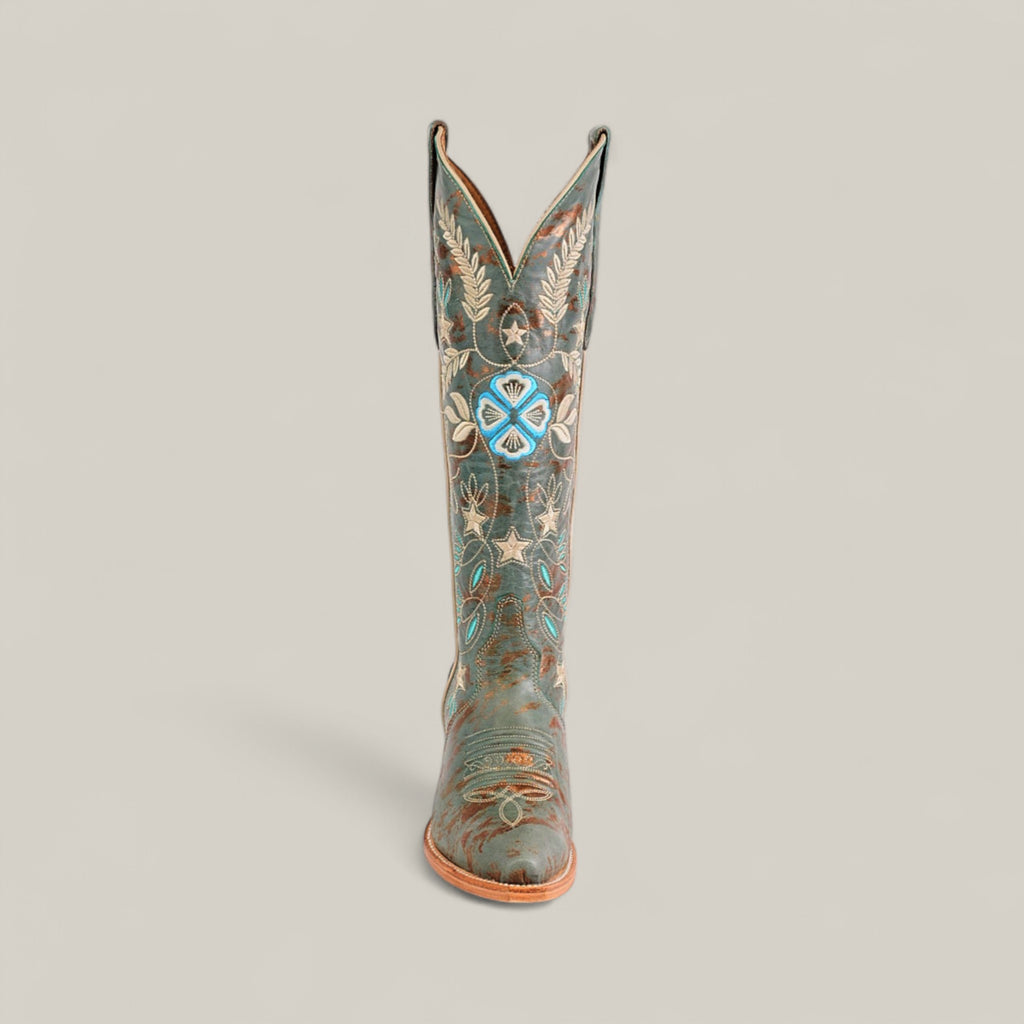 Madison Turquoise - Tall Shaft - Snip Toe
