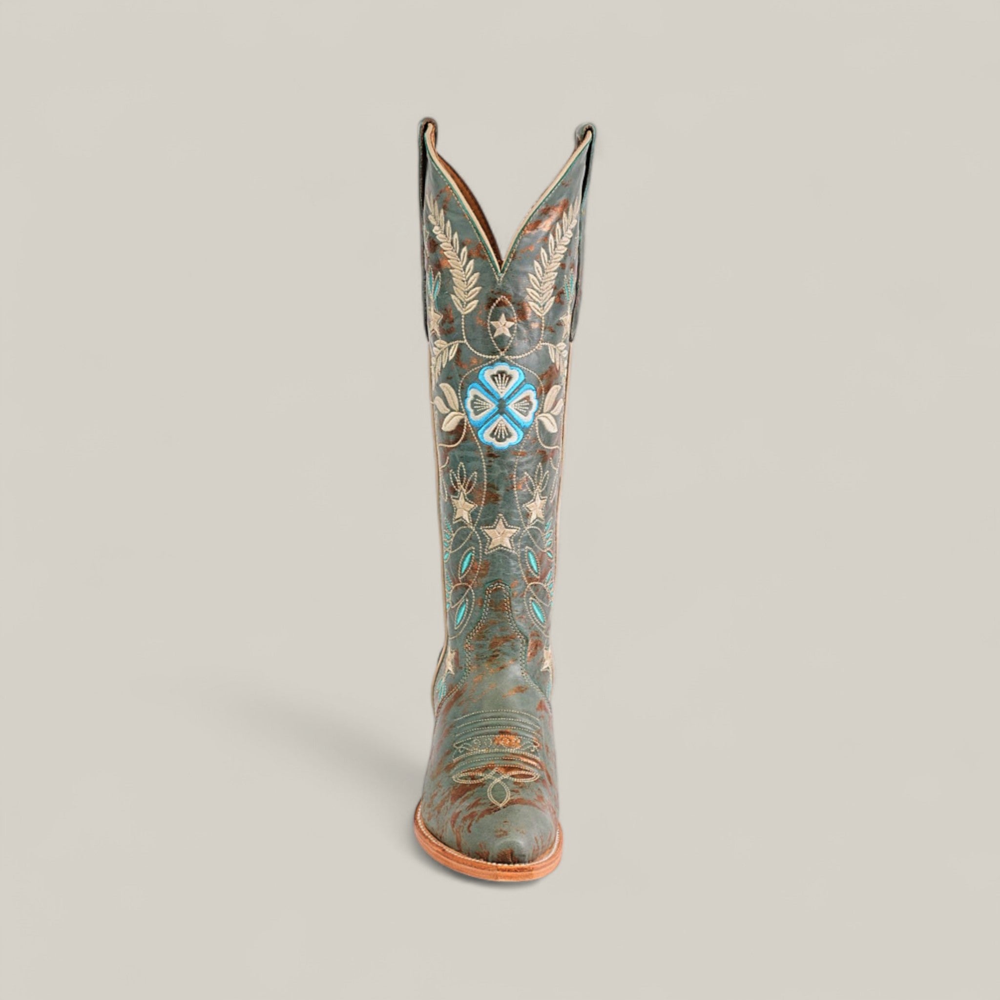 Madison Turquoise - Tall Shaft - Snip Toe