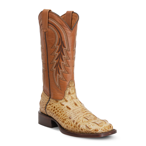Alligator Head Orix Boots - Embossed Leather - Square Toe (E950) - Gomez Western Wear