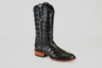 James Full Alligator Boots - Black - Round Toe (FU220)