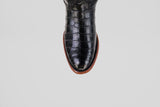 James - Black - Round Toe (Full Alligator)
