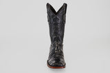 James - Black - Square Toe (Alligator Hornback)