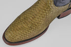 Tanner Python Boots - Jungle - Roper Toe (PN240)