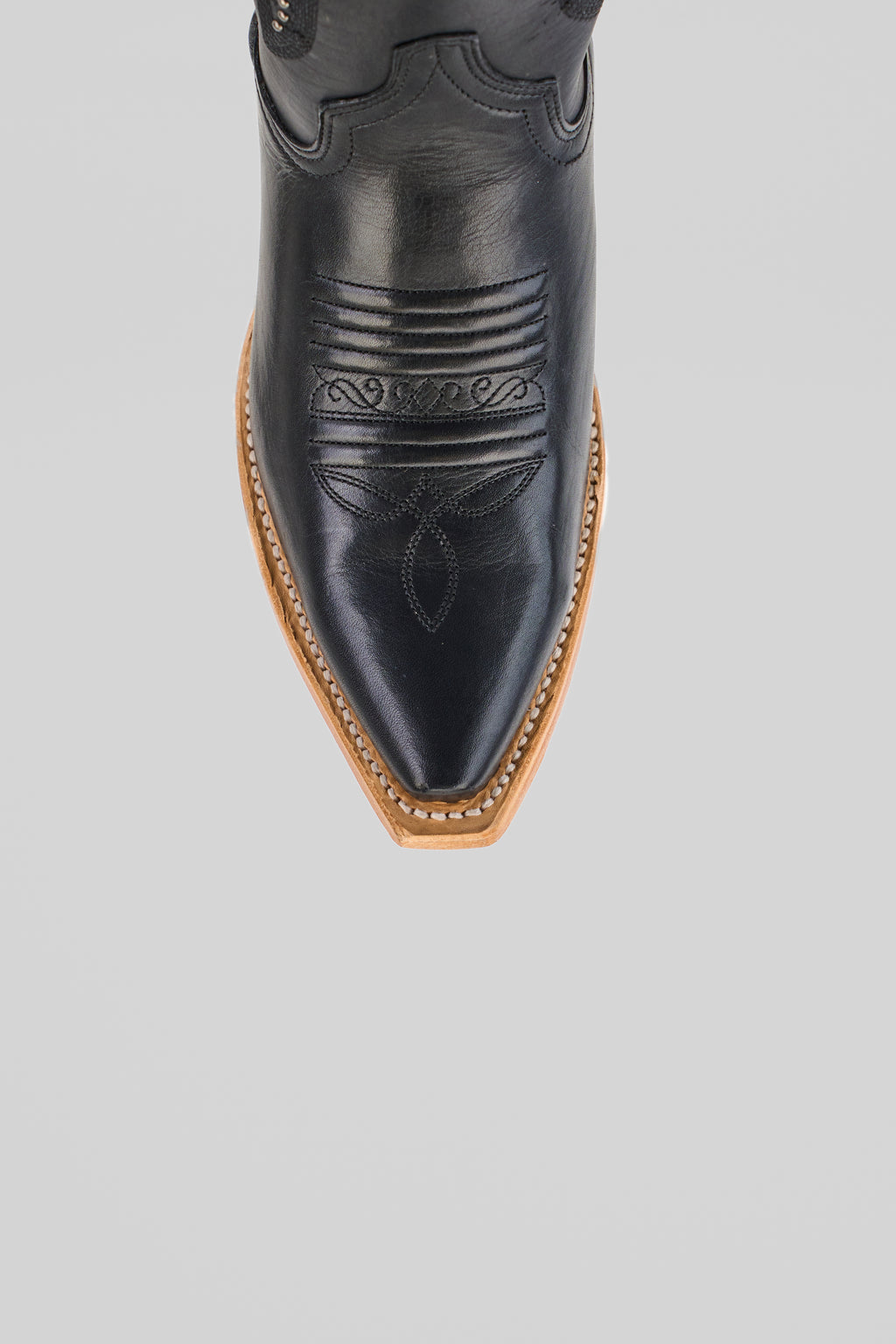 Alana - Cleyton Black Cowgirl Boots - Tall Shaft - Snip Toe (E836)