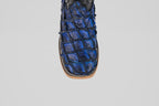 Connor Pirarucu Fish Boots - Dark Blue - Square Toe (PZ60)