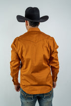 Texas Country - Solid Orange Button-Down Long-Sleeve Shirt (AC110L/T)