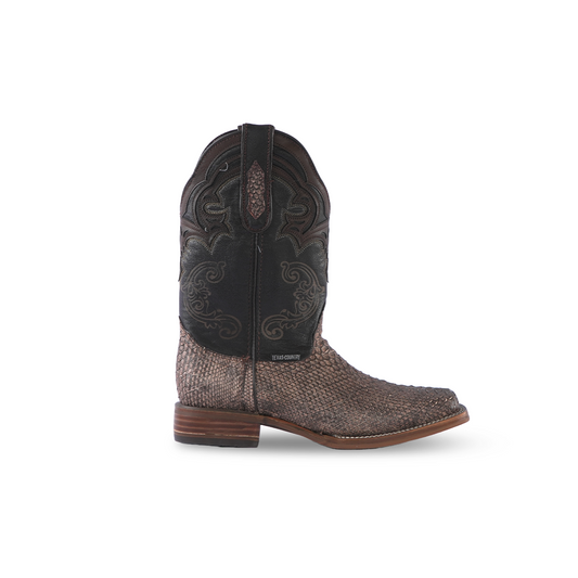 Promo Texas Country Exotic Python Boot Orix Murcielago Rodeo Toe