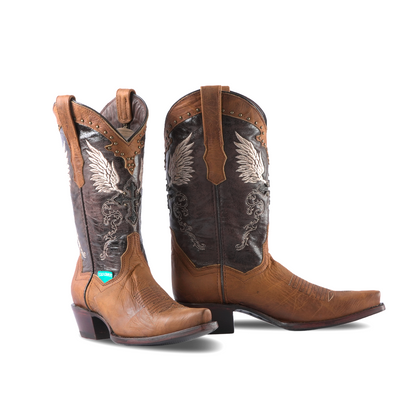 Texas Country Women's Western Boot Cedro Camel E322