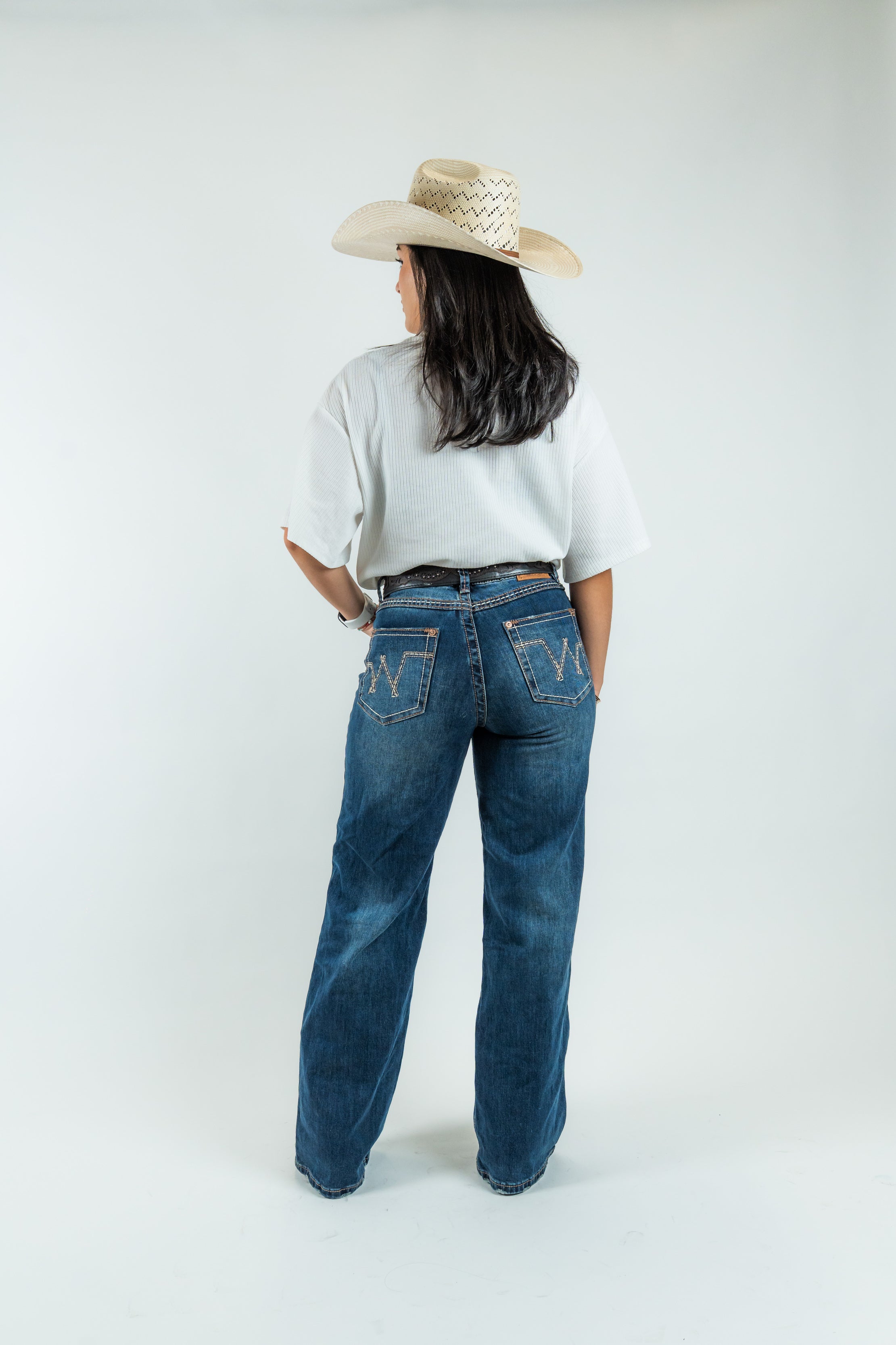 Western Blue - Women's Boot Cut Denim Jeans (W243-TS30)