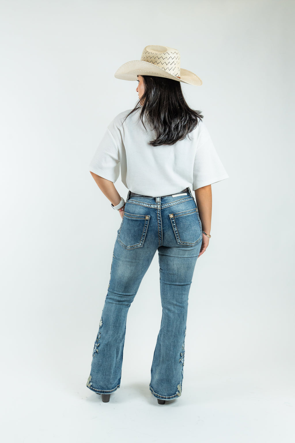 Western Blue - Women's Boot Cut Denim Jeans (W222-PB)