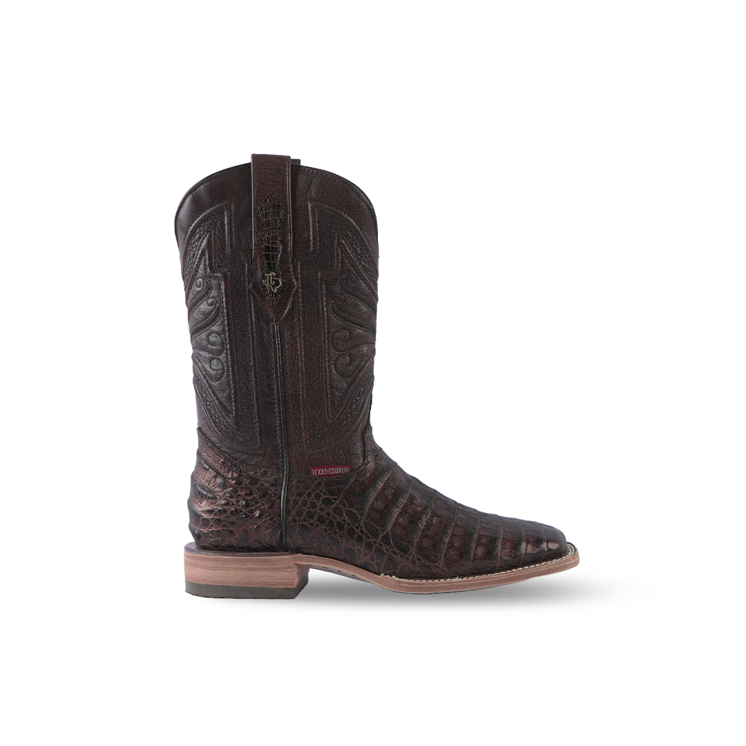 Texas Country Exotic Boot Caiman Belly Paris Square Toe CBP03