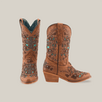Alamo Studs Honey - Snip Toe - Kids Boots - Gomez Western Wear