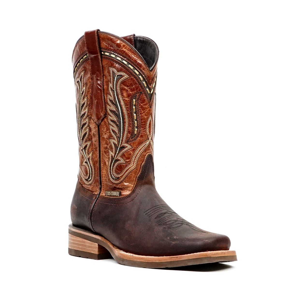 Azkar Moka Cowboy Boots - Slip-Resistant Sole - Rodeo Toe (E28) - Gomez Western Wear