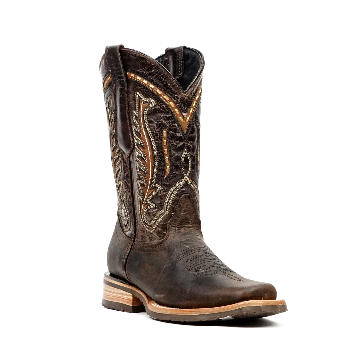 Azkar Tan Cowboy Boots- Slip-Resistant Sole - Rodeo Toe (E28) - Gomez Western Wear