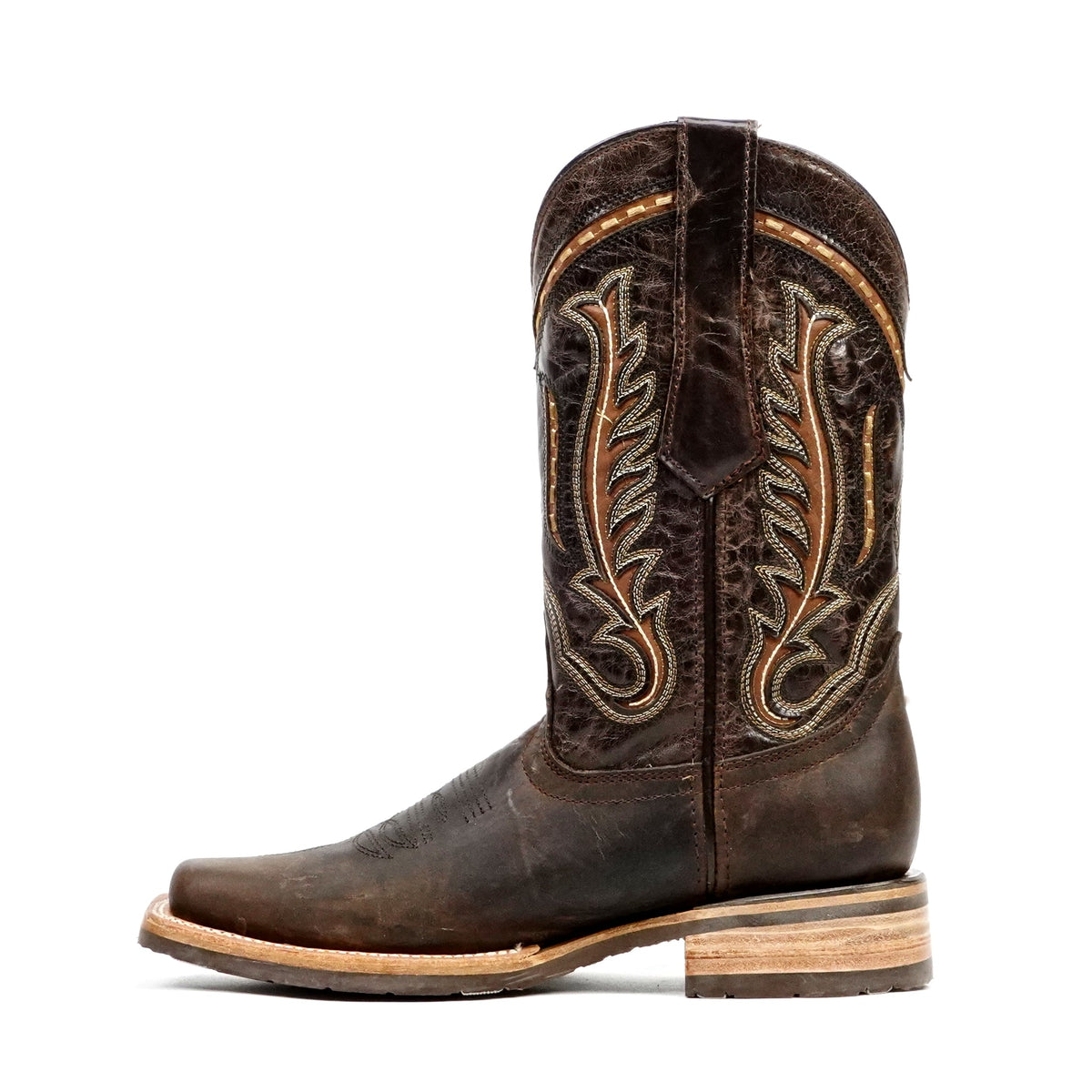 Azkar Tan Cowboy Boots- Slip-Resistant Sole - Rodeo Toe (E28) - Gomez Western Wear