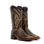 Azkar Tan Cowboy Boots - Square Toe (E29) - Gomez Western Wear