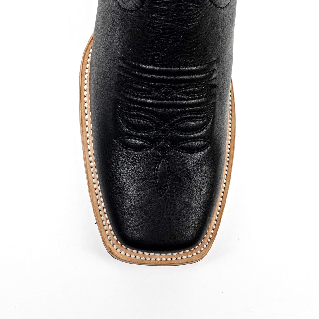 Barcelona Black Cowboy Boots - Slip-Resistant Sole - Rodeo Toe (E411) - Gomez Western Wear