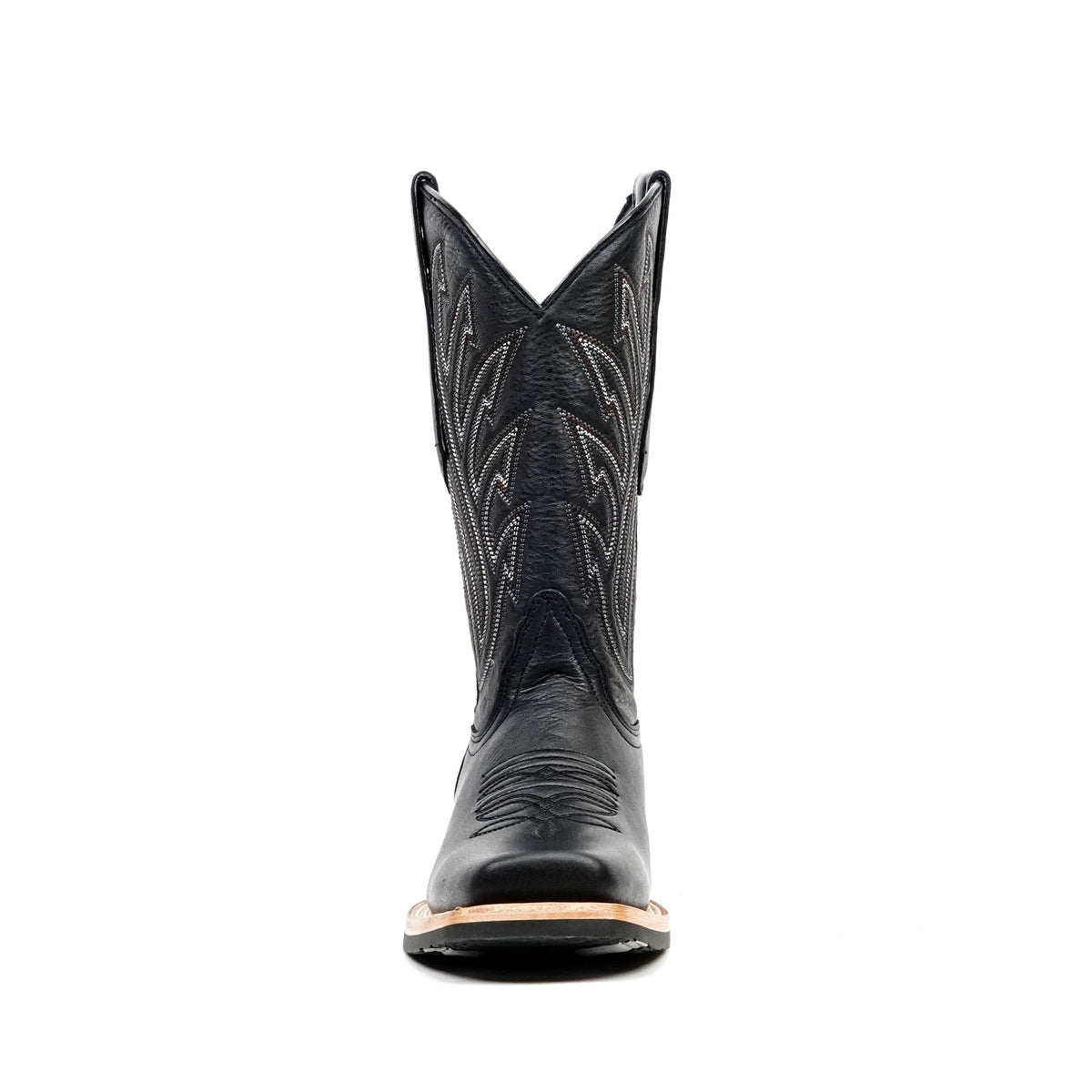 Barcelona Black Cowboy Boots - Slip-Resistant Sole - Rodeo Toe (E411) - Gomez Western Wear
