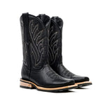 Barcelona Black Cowboy Boots - Slip-Resistant Sole - Rodeo Toe (E411) - Gomez Western Wear
