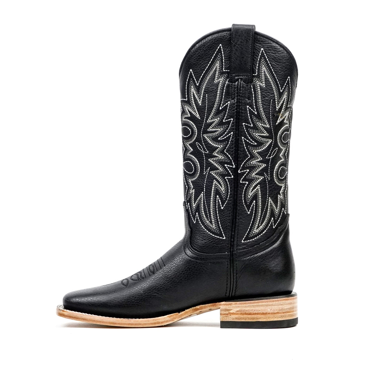 Barcelona Black Cowboy Boots - Square Toe (E422) - Gomez Western Wear