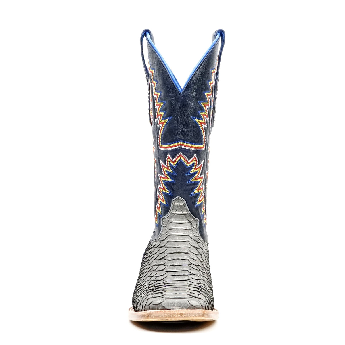 Braxton Python Boots - Matte Gray - Square Toe - Gomez Western Wear