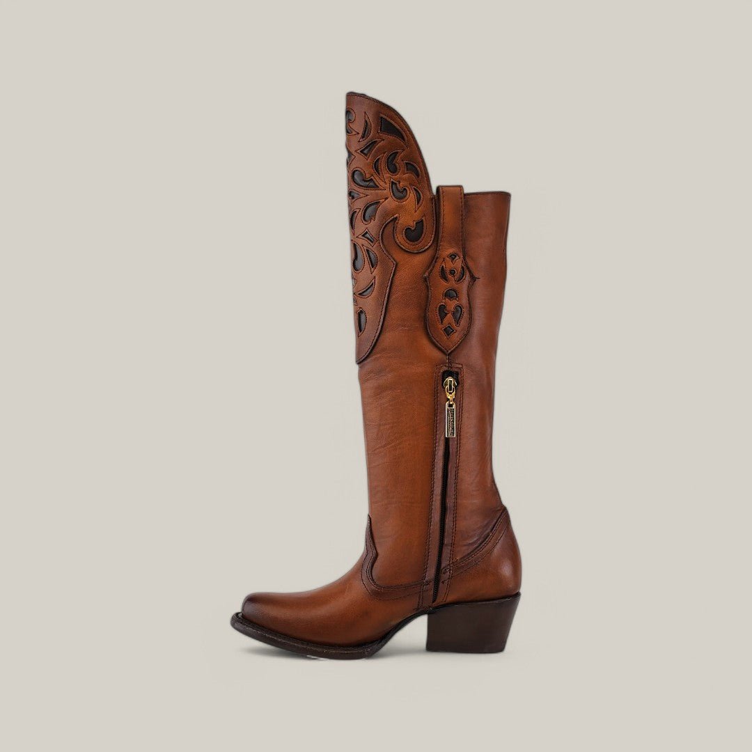 California Honey Tall Shaft Boots - Round Toe - Gomez Western Wear
