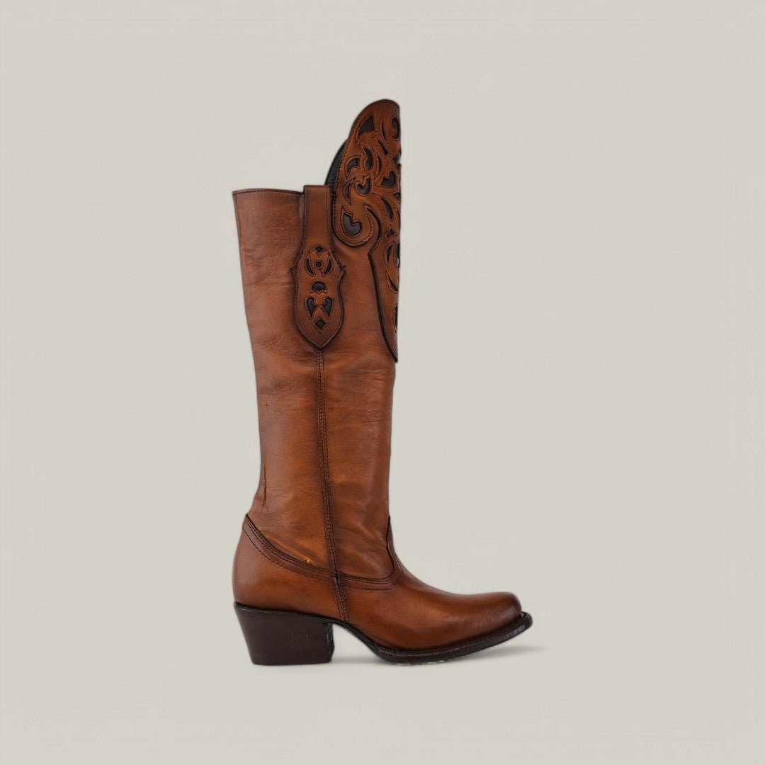 California Honey Tall Shaft Boots - Round Toe - Gomez Western Wear