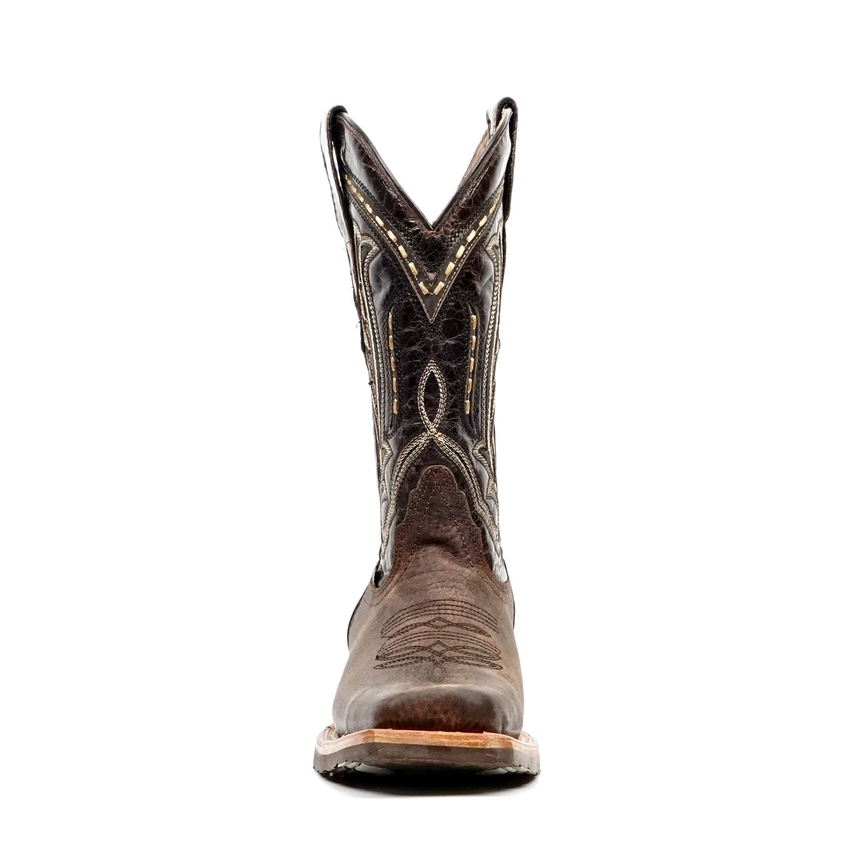 Cheyenne Chocolate Cowboy Boots - Slip-Resistant Sole - Rodeo Toe (E28) - Gomez Western Wear