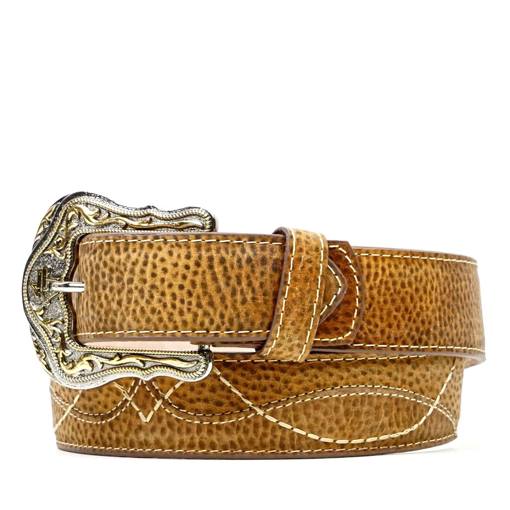 Cheyenne Honey Leather Belt (C-V4301) - Gomez Western Wear