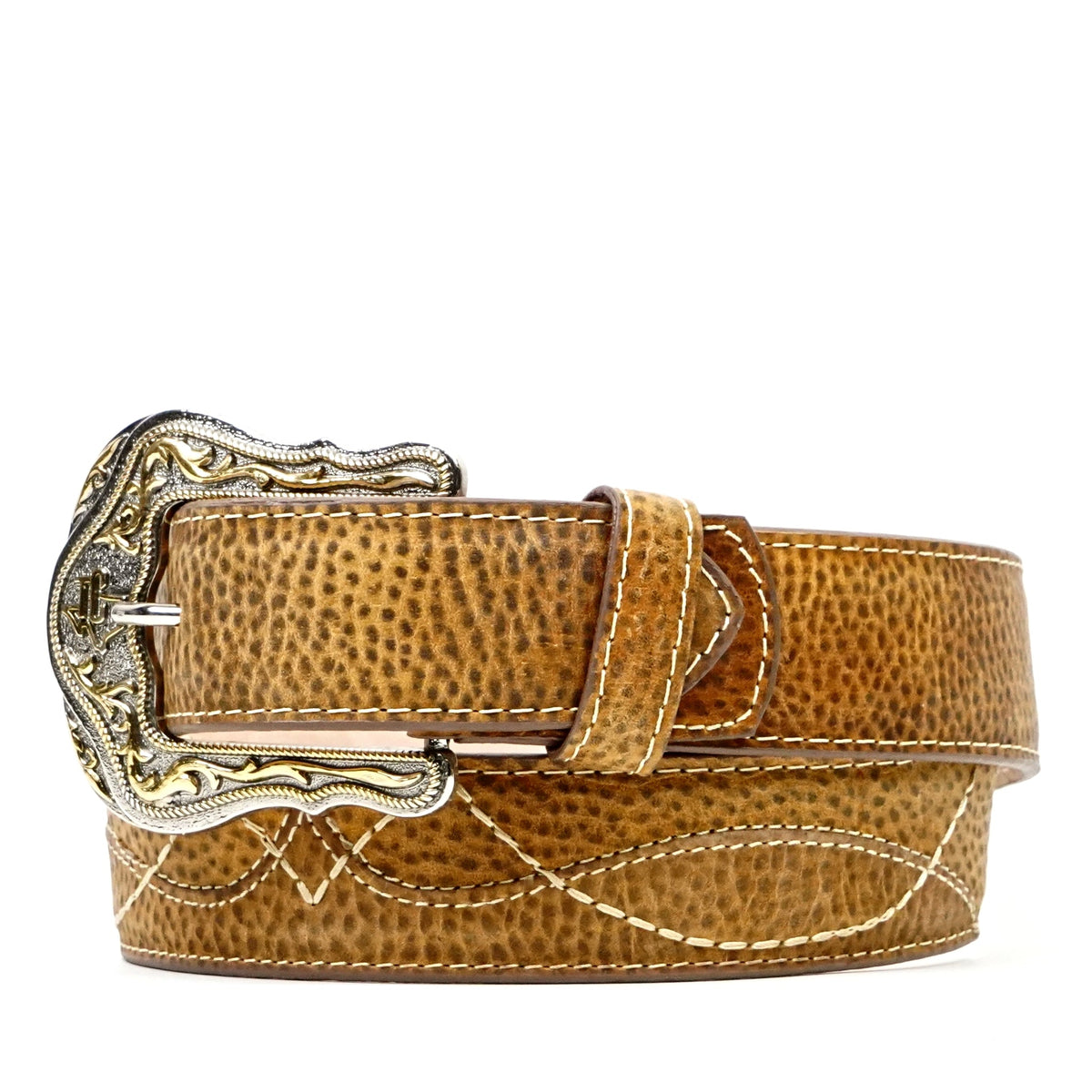 Cheyenne Honey Leather Belt (C-V4601) - Gomez Western Wear