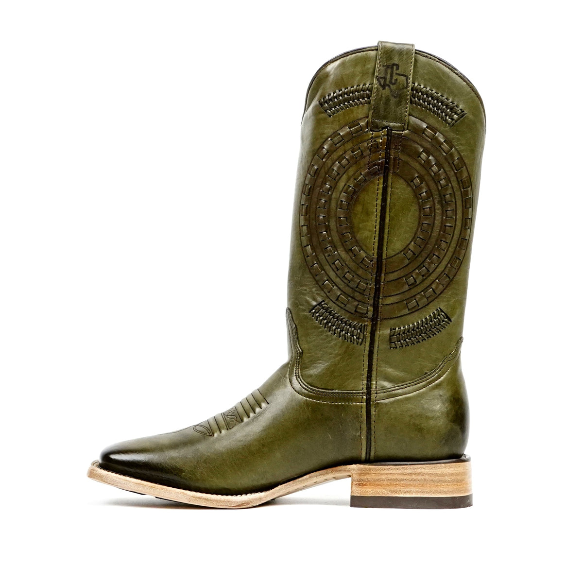 Cleyton Olive Cowboy Boots - Square Toe (E944) - Gomez Western Wear